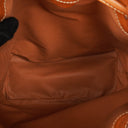 Celine Vintage Macadam Brown Drawstring Bucket Bag