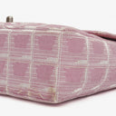 Chanel Pink Travel Line Chocolate Bar Single Flap Bag