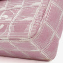 Chanel Pink Travel Line Chocolate Bar Single Flap Bag