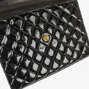 Chanel CC Maxi Logo Black Patent Leather Briefcase