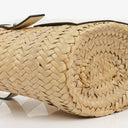 Loewe Neutral/White Raffia Basket Bag