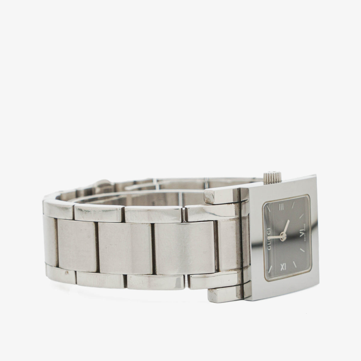 Gucci 7900L Rectangular Stainless Steel Watch