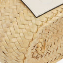 Loewe Neutral/White Raffia Basket Bag