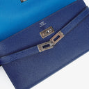 Hermès Kelly Longue Wallet In Bleu Saphir Epsom Leather