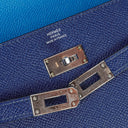Hermès Kelly Longue Wallet In Bleu Saphir Epsom Leather
