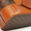 Celine Vintage Macadam Brown Drawstring Bucket Bag
