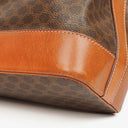 Celine Vintage Macadam Brown Drawstring Bucket Bag