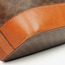 Celine Vintage Macadam Brown Drawstring Bucket Bag