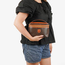 Celine Brown Macadam Vanity Handbag