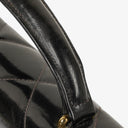 Chanel CC Maxi Logo Black Patent Leather Briefcase