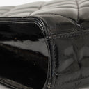 Chanel CC Maxi Logo Black Patent Leather Briefcase