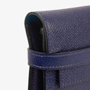Hermès Kelly Longue Wallet In Bleu Saphir Epsom Leather