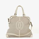 Cartier Marcello de Cartier White Handle Bag