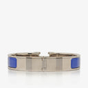 Hermes Blue Enamel Clic Clac H Bracelet