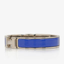 Hermes Blue Enamel Clic Clac H Bracelet