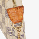 Louis Vuitton Mini Pochette Accessoires Damier Azur Clutch Handbag