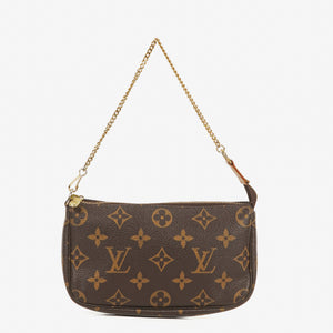 Louis Vuitton Mini Pochette Accessoires Monogram Canvas Clutch Handbag