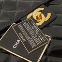 Chanel CC Maxi Logo Black Patent Leather Briefcase