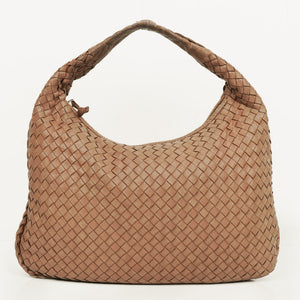 Bottega Veneta Nappa Intrecciato Brown Medium Veneta Hobo Bag Condition: Good