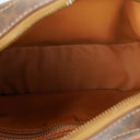 Celine Vintage Macadam Triomphe Brown Crossbody Bag
