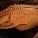 Celine Vintage Macadam Triomphe Brown Crossbody Bag