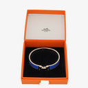 Hermes Blue Enamel Clic Clac H Bracelet