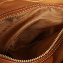 Celine Vintage Macadam Triomphe Brown Crossbody Bag