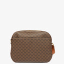 Celine Vintage Macadam Triomphe Brown Crossbody Bag