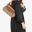 Gucci Bamboo Top Handle Beige GG Canvas Bag