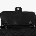 Chanel Black Coated Canvas Le Marais Flap Bag