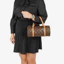 Louis Vuitton Papillon 25 Vintage Monogram Canvas Handbag