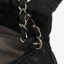 Chanel Black Coated Canvas Le Marais Flap Bag
