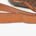 Celine Vintage Macadam Triomphe Brown Crossbody Bag