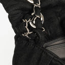 Chanel Black Coated Canvas Le Marais Flap Bag