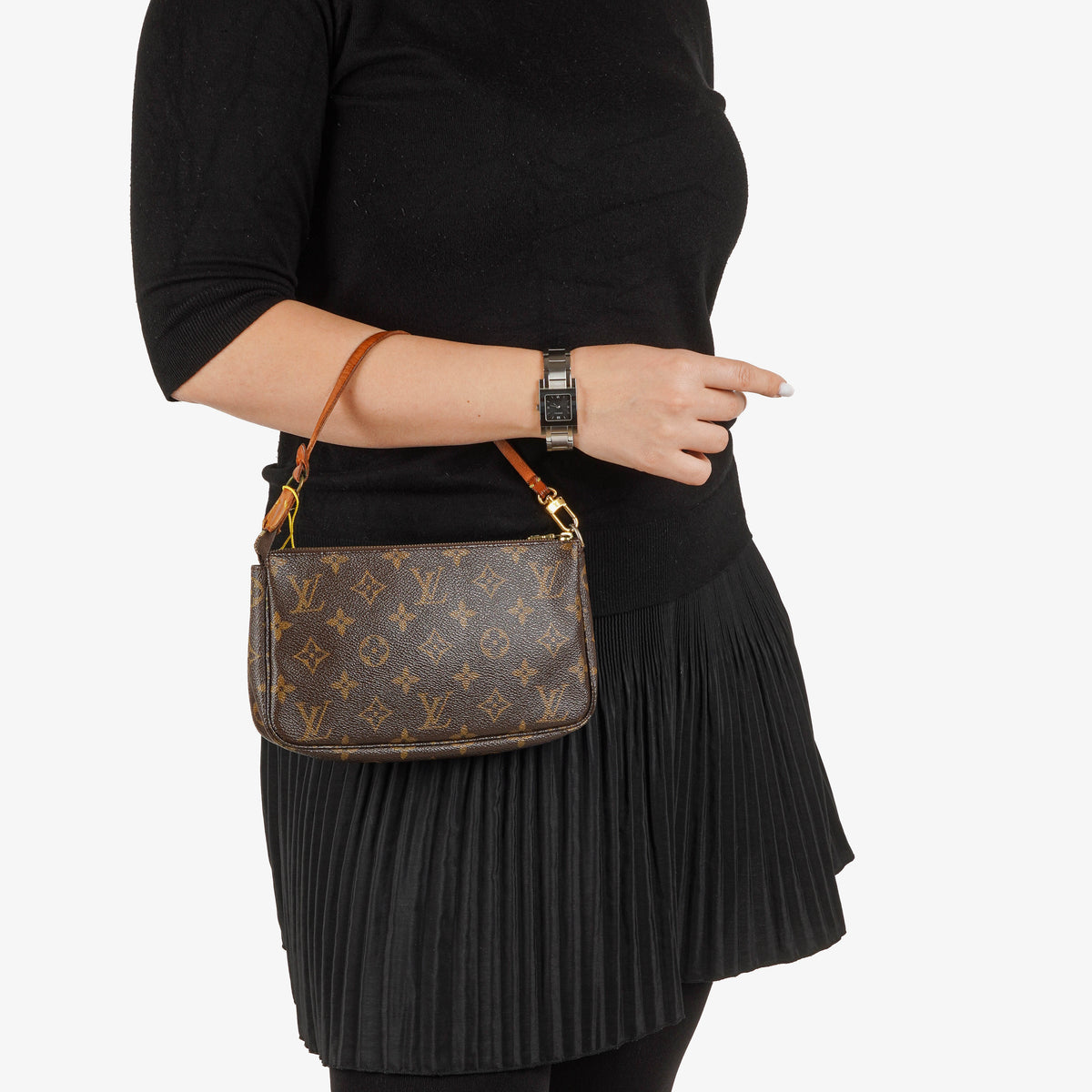 Louis Vuitton Pochette Accessoires Monogram Canvas Clutch Handbag