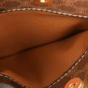 Celine Vintage Macadam Triomphe Brown Crossbody Bag