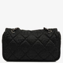 Chanel Black Coated Canvas Le Marais Flap Bag