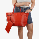 Louis Vuitton Neverfull GM In Red EPI Leather Tote Bag