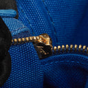 Prada Cobalto Canapa Logo Tote Bag