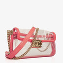 Chanel Small CC Chain Pink Vinyl And Transparent Shoulder Bag