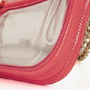 Chanel Small CC Chain Pink Vinyl And Transparent Shoulder Bag