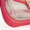 Chanel Small CC Chain Pink Vinyl And Transparent Shoulder Bag