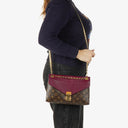 Louis Vuitton Pallas Chain Aurore Monogram Canvas Bag