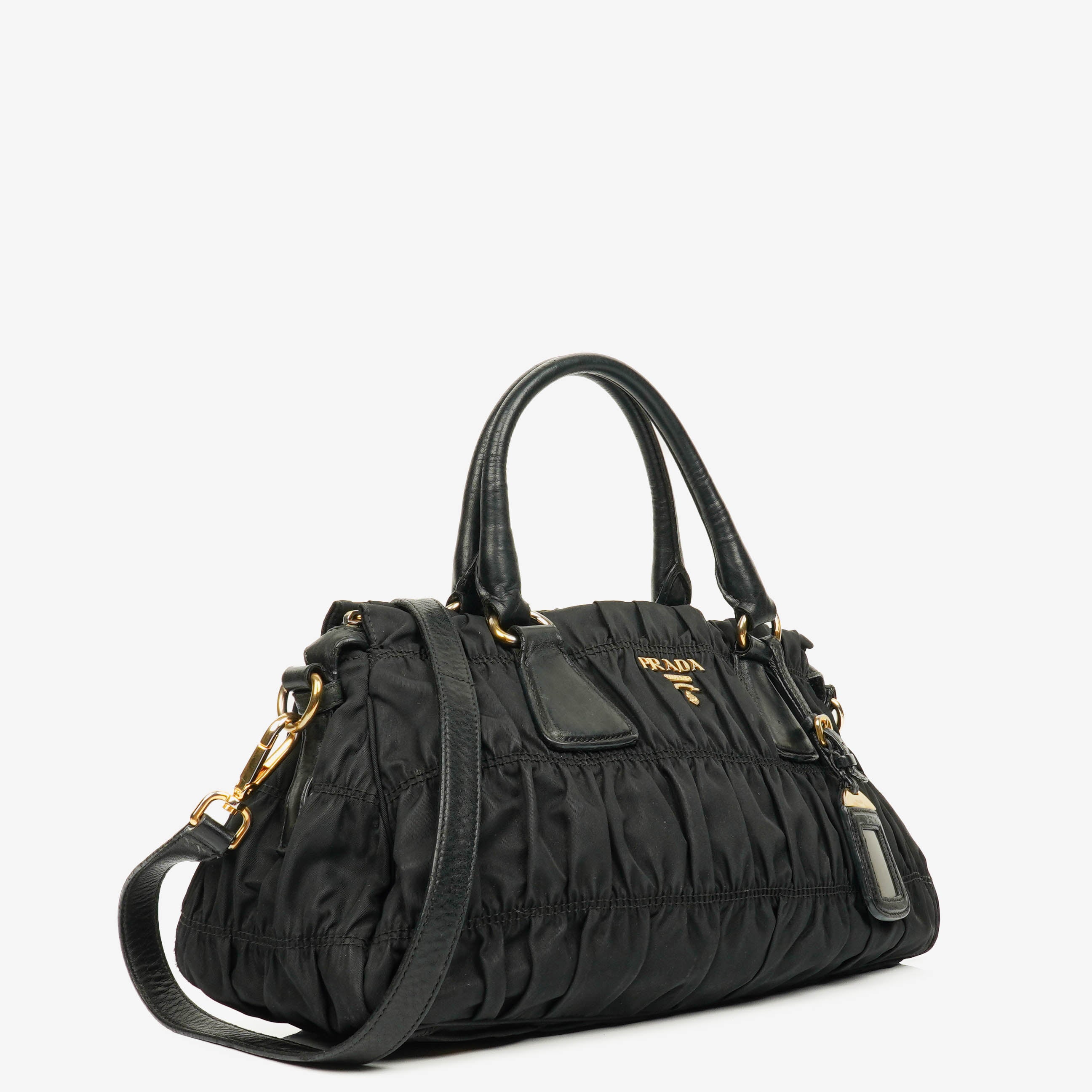 Prada Black Tessuto Gaufre Nylon Bag