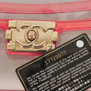 Chanel Small CC Chain Pink Vinyl And Transparent Shoulder Bag
