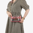 Chanel Small CC Chain Pink Vinyl And Transparent Shoulder Bag