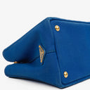 Prada Cobalto Canapa Logo Tote Bag