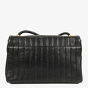 Chanel Vertical Quilted Black Leather Single Flap Bag With 24K Gold-Plated Hardware