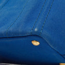Prada Cobalto Canapa Logo Tote Bag