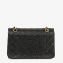 Chanel Vintage Classic Medium Double Flap Bag in Quilted Black Lambskin with 24-karat Gold-Plated Hardware